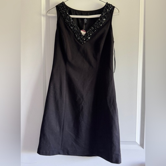 INC International Concepts Black Dress with Beaded Detail - Picture 7 of 11